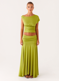 ODETTE | BOAT NECK MAXI DRESS