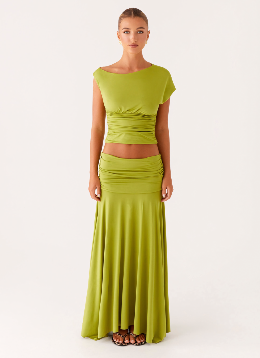 ODETTE | BOAT NECK MAXI DRESS