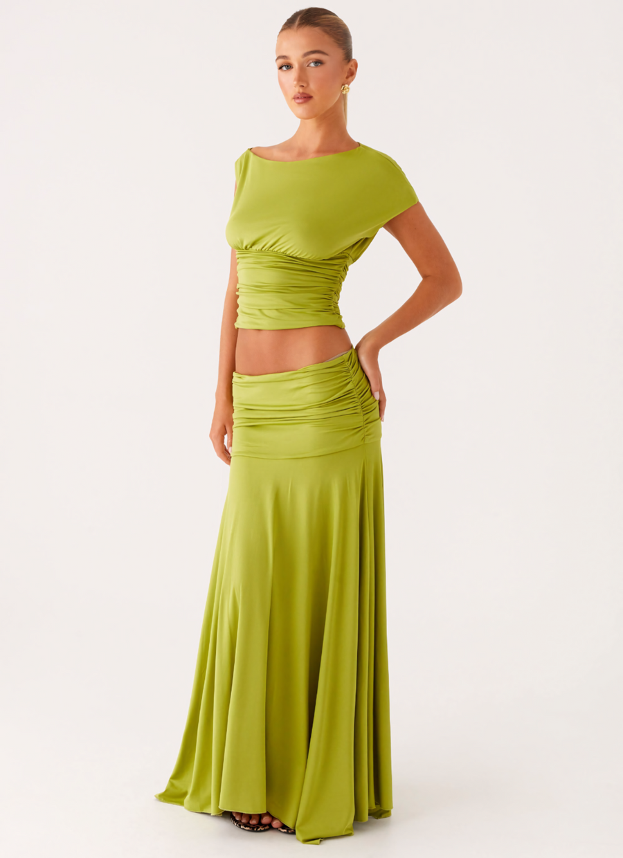 ODETTE | BOAT NECK MAXI DRESS