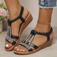 Isla | Women's T-Strap Wedge Orthopedic Sandals