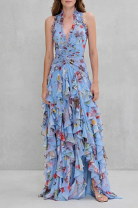 RAINE | HALTER MAXI DRESS
