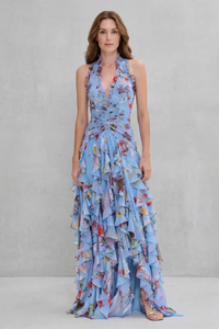 RAINE | HALTER MAXI DRESS