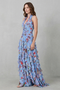 RAINE | HALTER MAXI DRESS