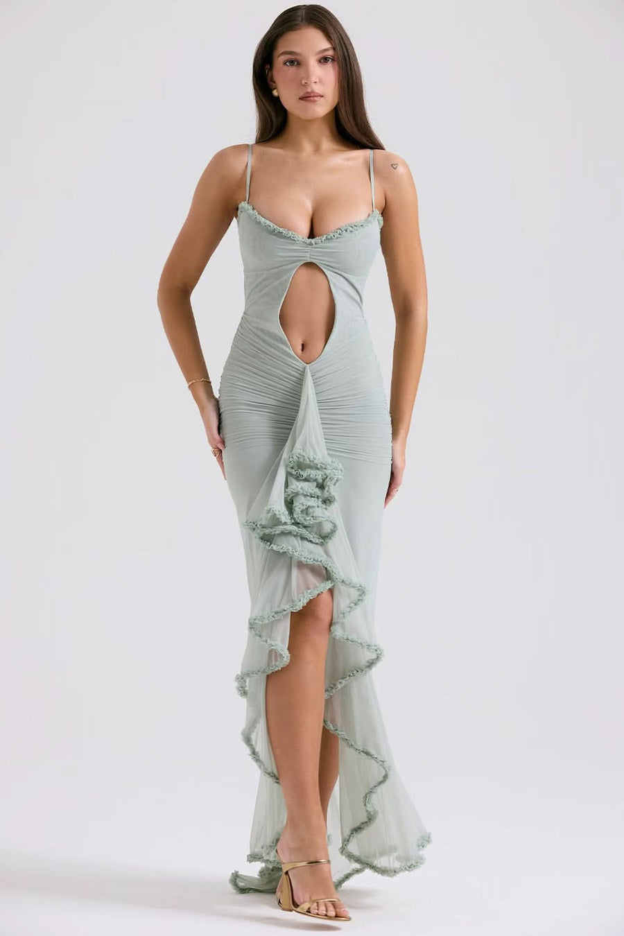 THEA | RUFFLE MAXI DRESS