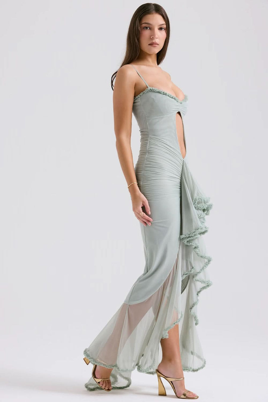 THEA | RUFFLE MAXI DRESS