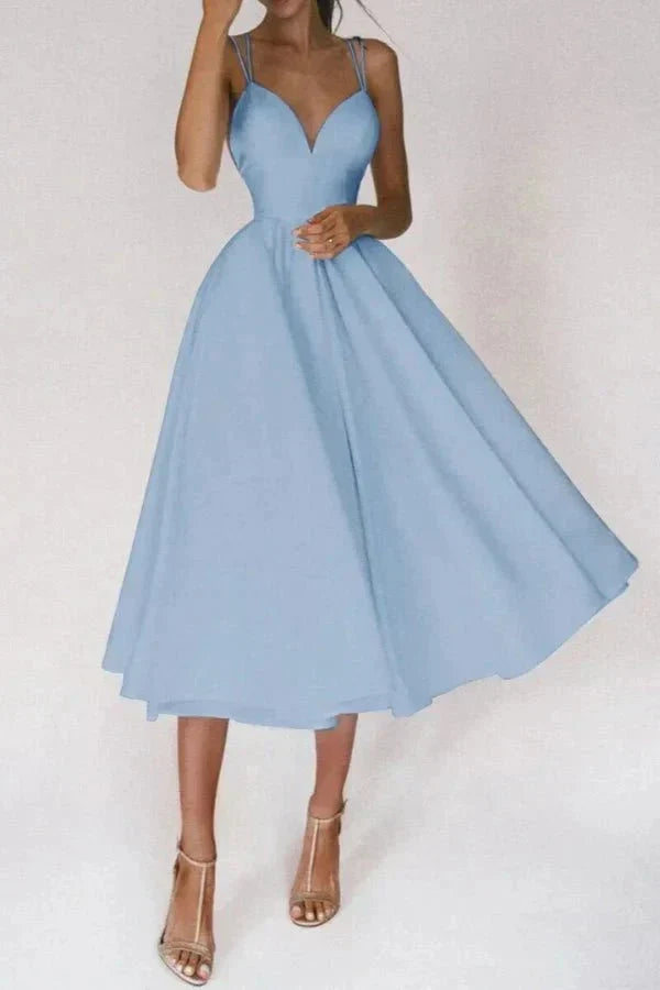 Vienna | V Neck Midi Dress