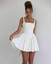 XANTHE | SQUARE NECK MINI DRESS