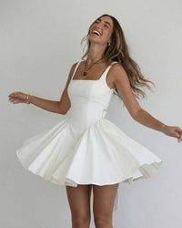 XANTHE | SQUARE NECK MINI DRESS