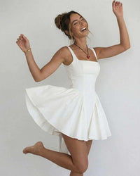 XANTHE | SQUARE NECK MINI DRESS