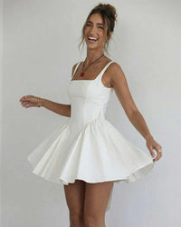 XANTHE | SQUARE NECK MINI DRESS