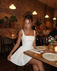 XANTHE | SQUARE NECK MINI DRESS