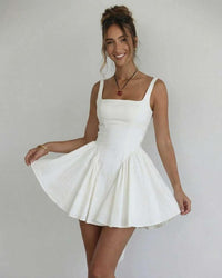 XANTHE | SQUARE NECK MINI DRESS