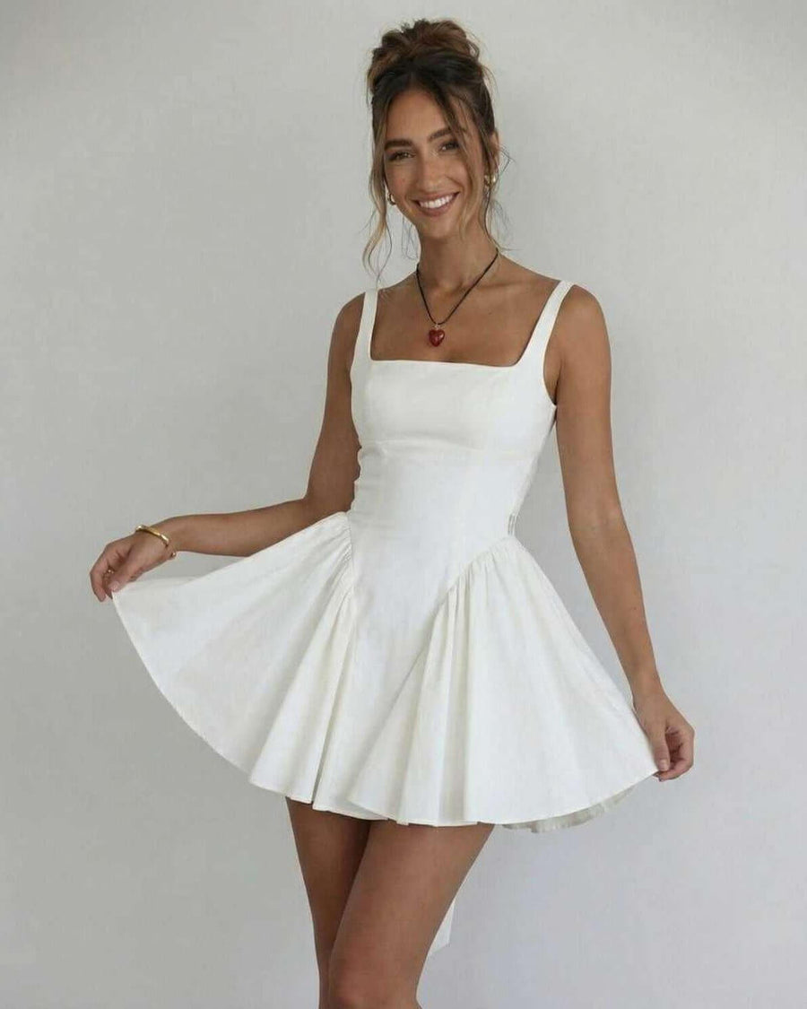 XANTHE | SQUARE NECK MINI DRESS