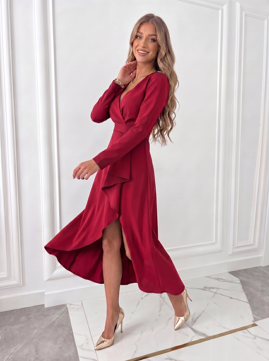 Zinnia | Wrap Midi Dress