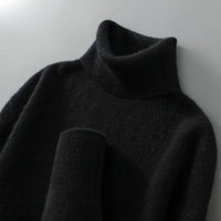 Woodfield Tailored Wool Turtleneck in Charcoal