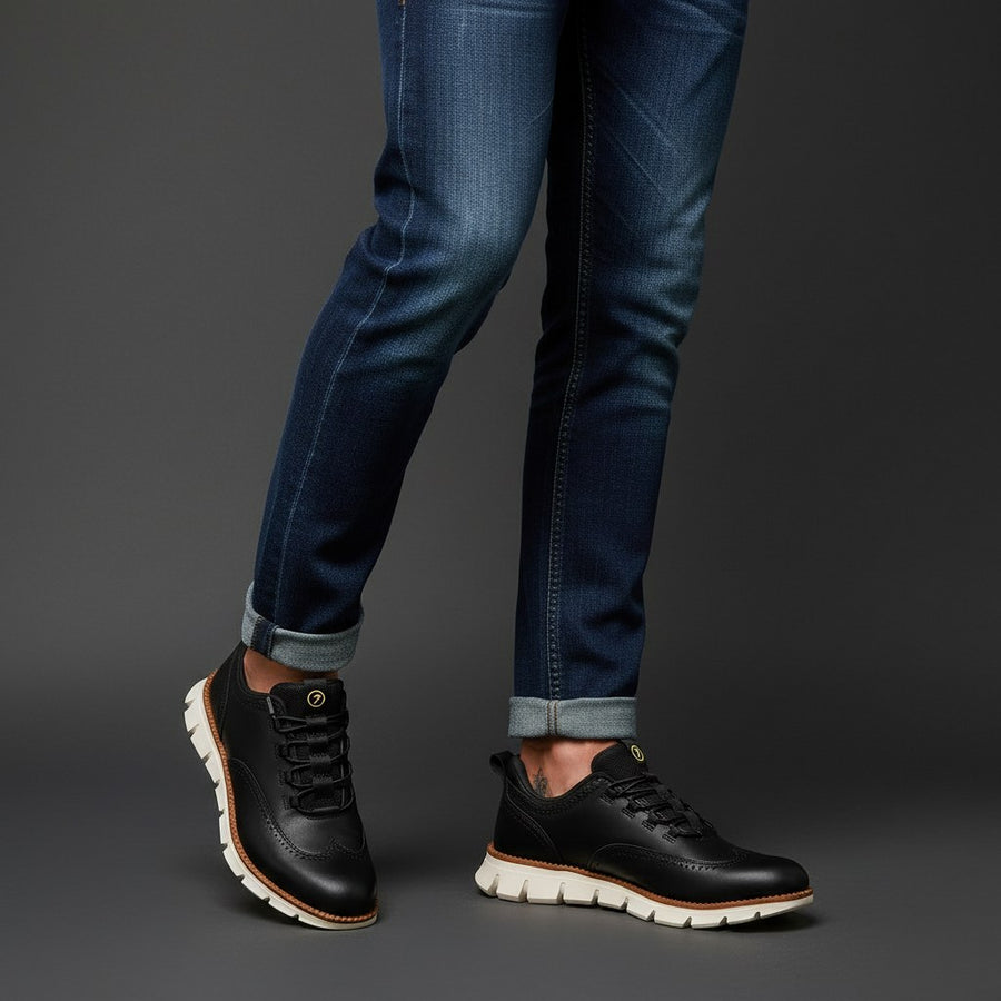 Worthington Wingtip Sneaker in Charcoal