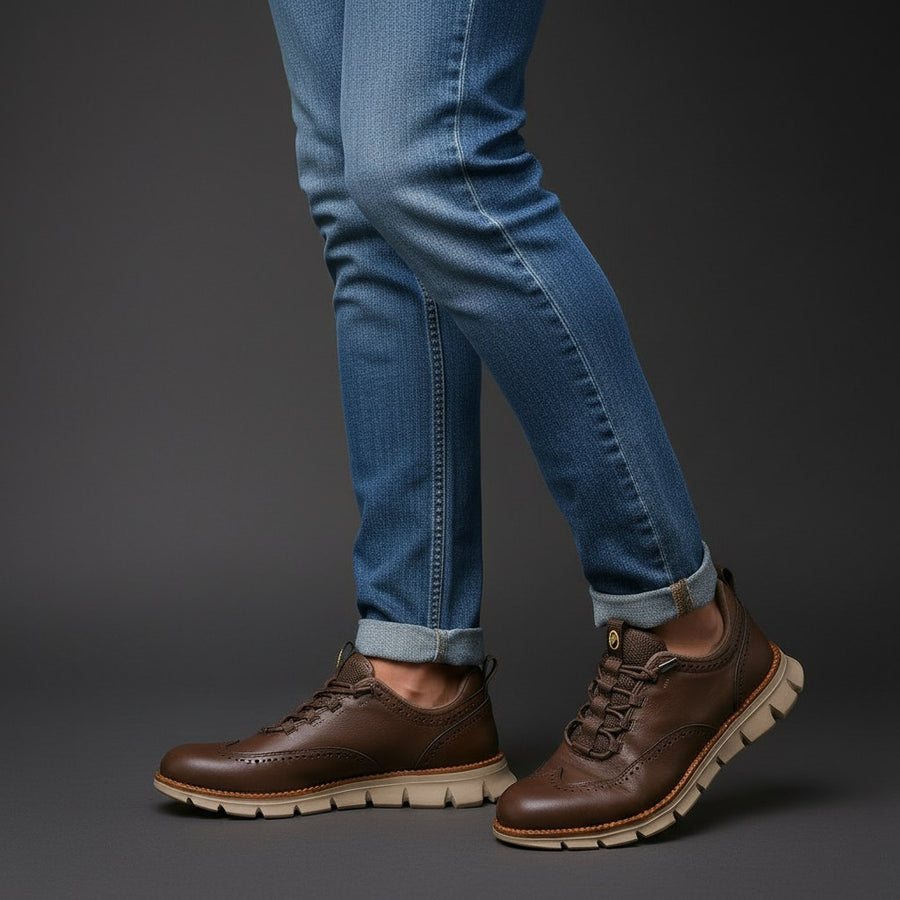 Worthington Wingtip Sneaker in Espresso Brown