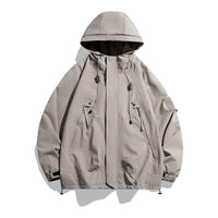 Wren Casual Jacket with Pockets and Hood in Neon Green