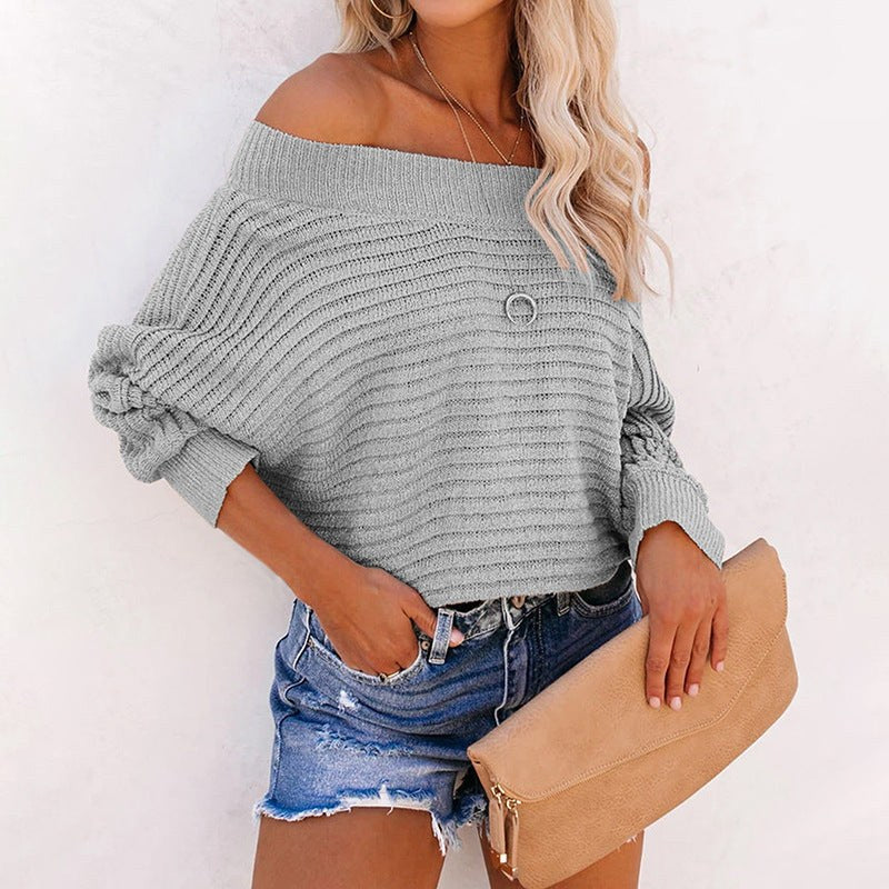 Wren Casual Knit Sweater in White