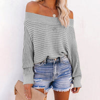 Wren Casual Knit Sweater in White
