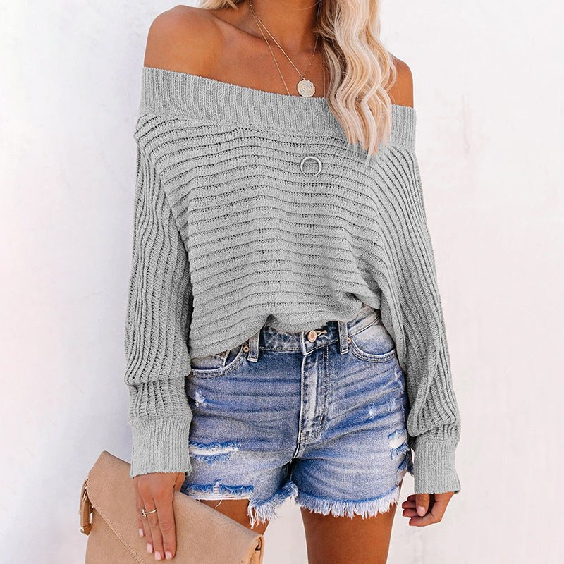 Wren Casual Knit Sweater in White