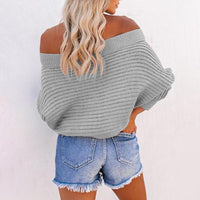 Wren Casual Knit Sweater in White