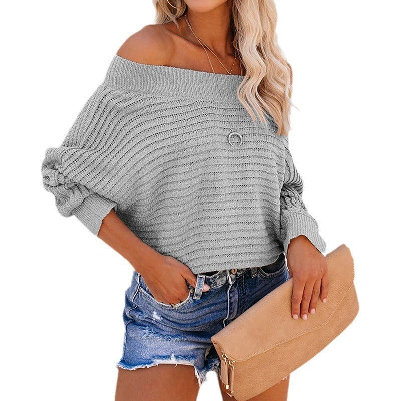 Wren Casual Knit Sweater in White