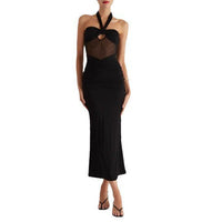 Wren Elegant Maxi Dress in Black