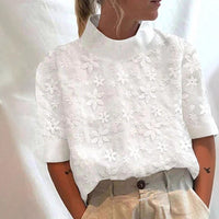 Wren Lightweight Blouse with Stand Collar