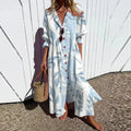 Wren Women's Floral Print Button-Front Maxi Dress