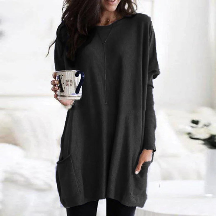 Wren | Women's Oversized Long Sleeve Tunic with Pockets