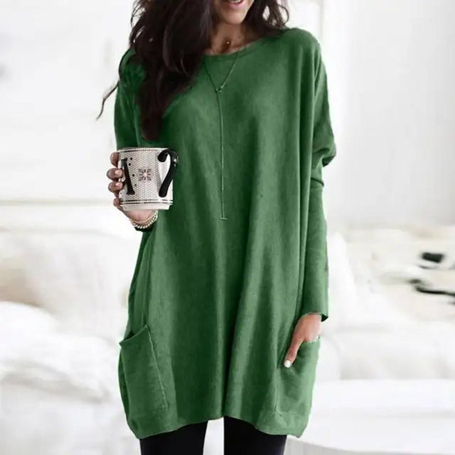 Wren | Women's Oversized Long Sleeve Tunic with Pockets