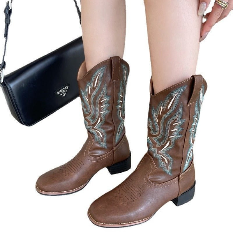 Wrendall Women's Block Heel Western Cowboy Boots