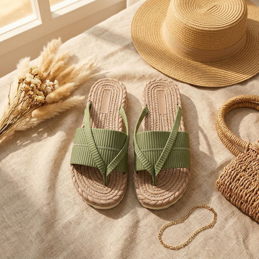 Wrenley Women's Cross Strap Espadrille Slide Sandals