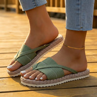 Wrenley Women's Cross Strap Espadrille Slide Sandals