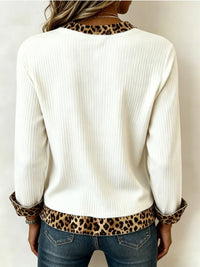 Wrenova Women's Print Knit Top in White