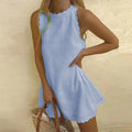 Wrenova Women's Scalloped Edge Mini Sundress