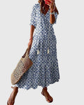 Wyndelle | Women's Boho Print Midi Summer Dress
