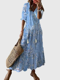 Wyndelle | Women's Boho Print Midi Summer Dress