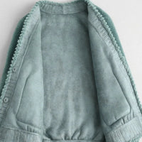 Wynne Alpaca Wool Cardigan in Sea Green