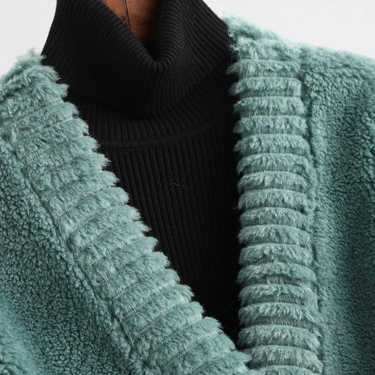 Wynne Alpaca Wool Cardigan in Sea Green