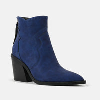 Wynne Western Bootie in Indigo Blue