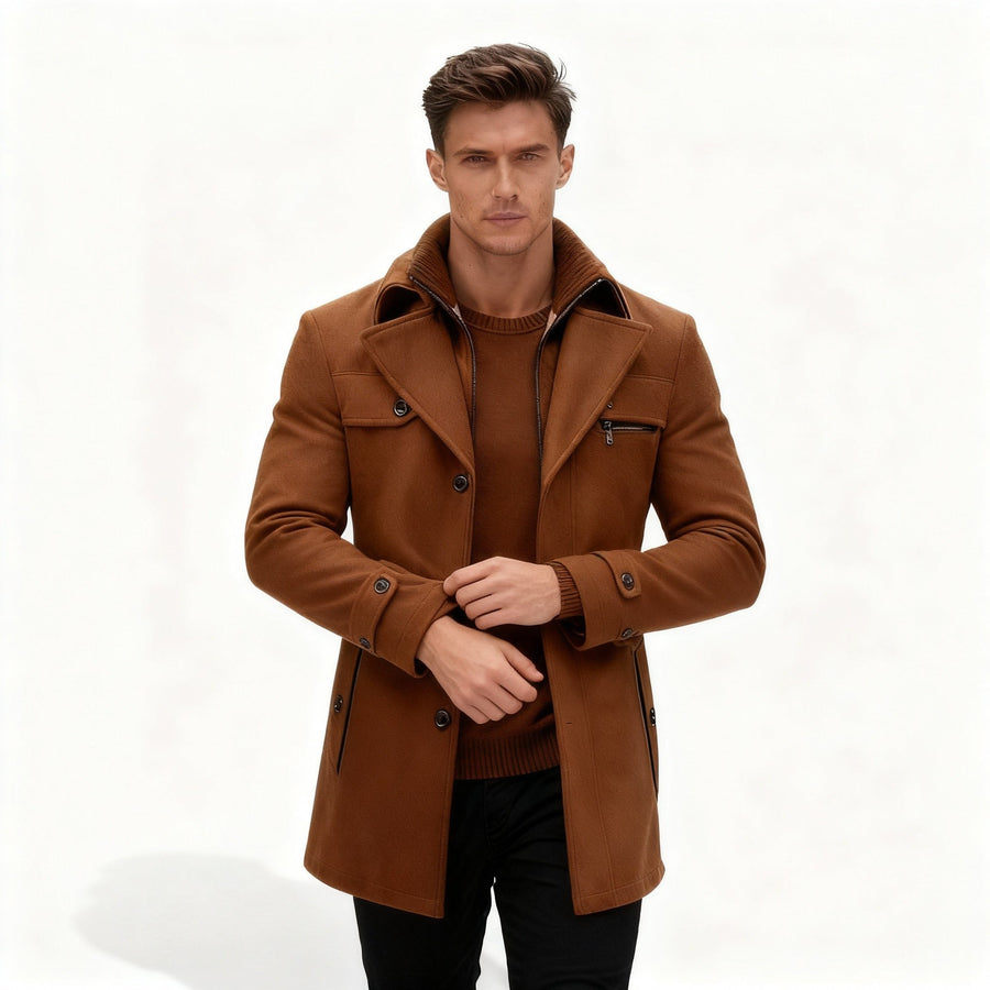 Xander Coat in Brown