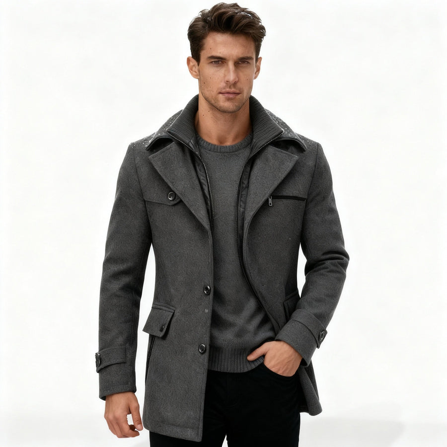 Xander Coat in Grey