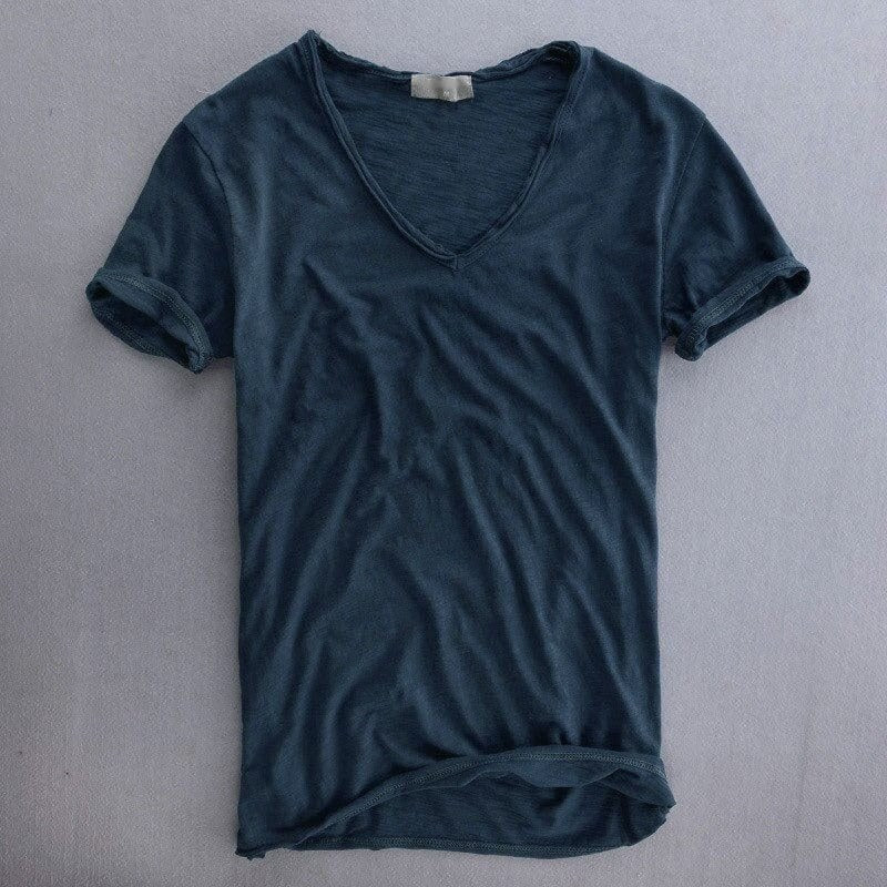 Xander Cotton T-Shirt in Blue