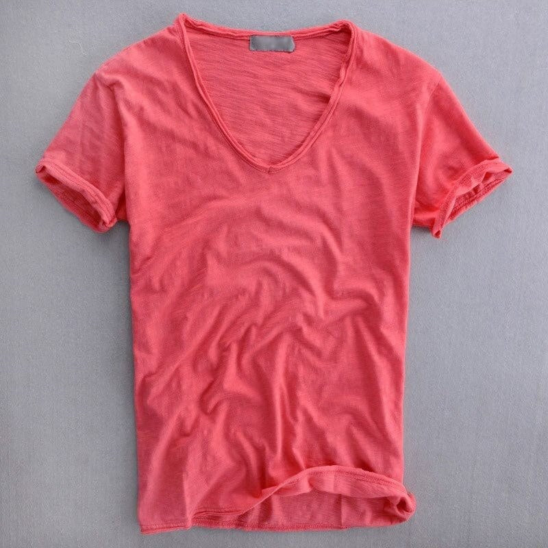 Xander Cotton T-Shirt in Red