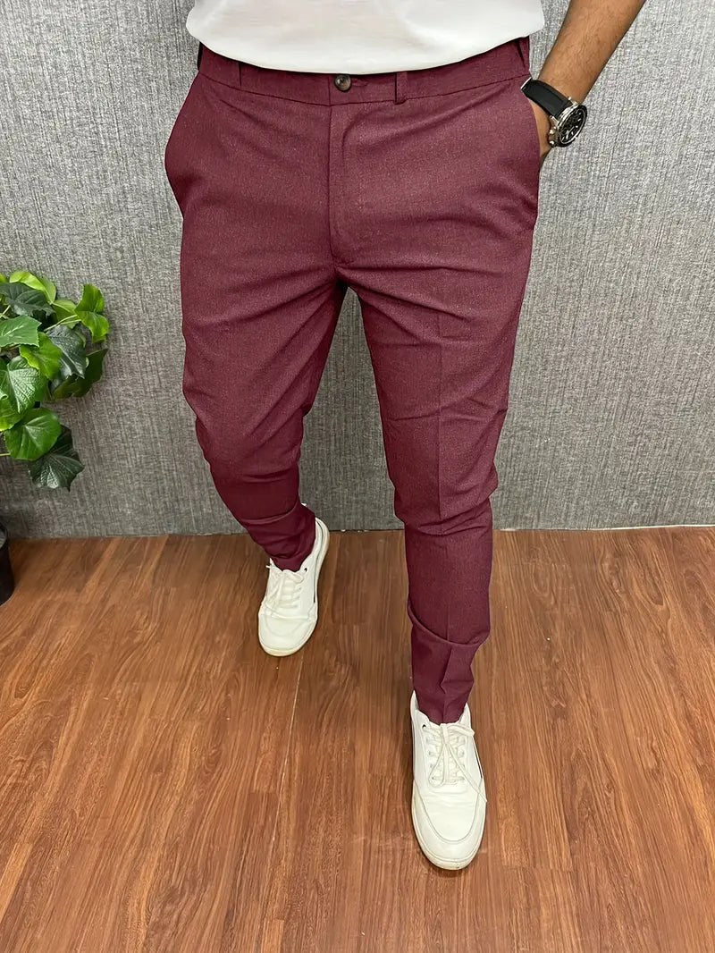 Xander Trousers in Burgundy