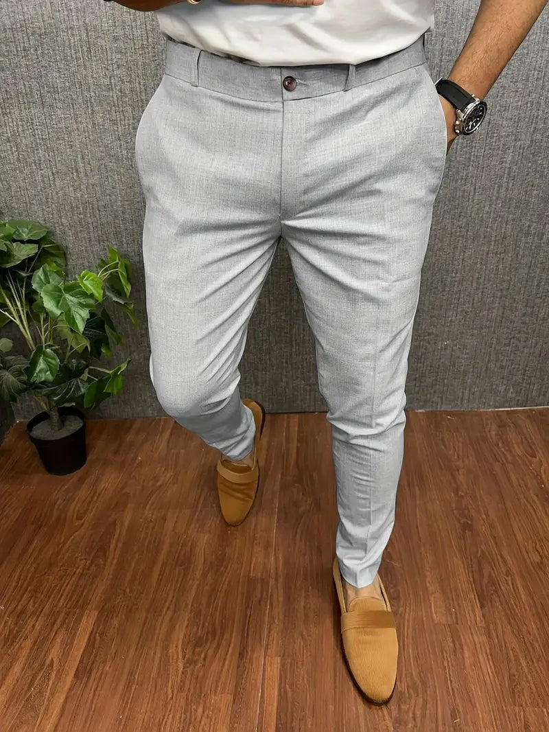 Xander Trousers in Light Grey