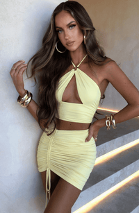 Juno Mini Skirt - Lemon