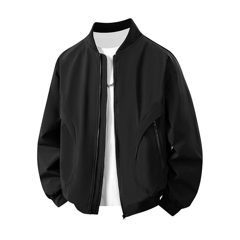 Xenia Casual Jacket with Zip Front and Pockets